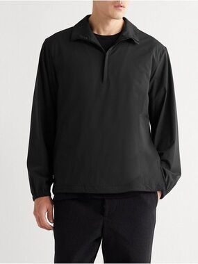Theory Kylan precision tech half zip jacket black